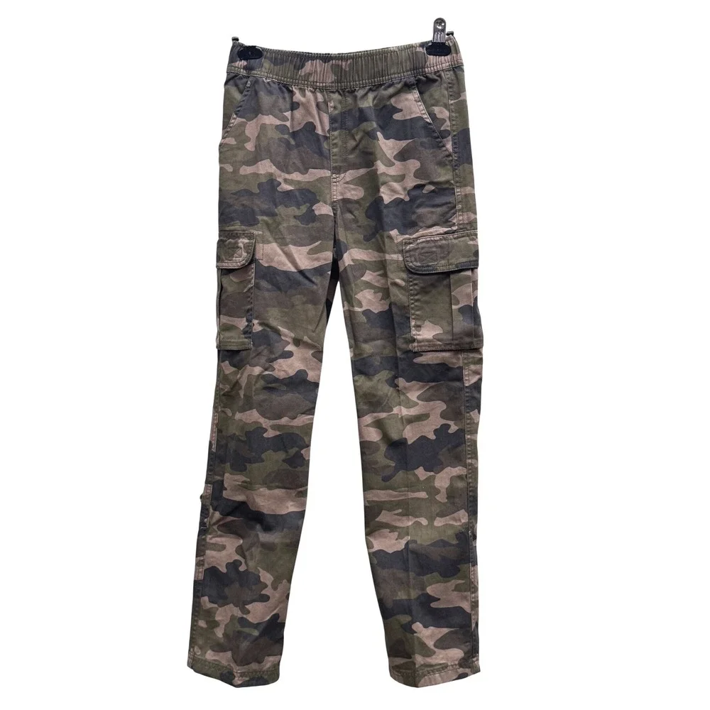 The Children's Place Pants Bundle Stretch Camo Cargo Tan Size 14 Boys Lot 3pk